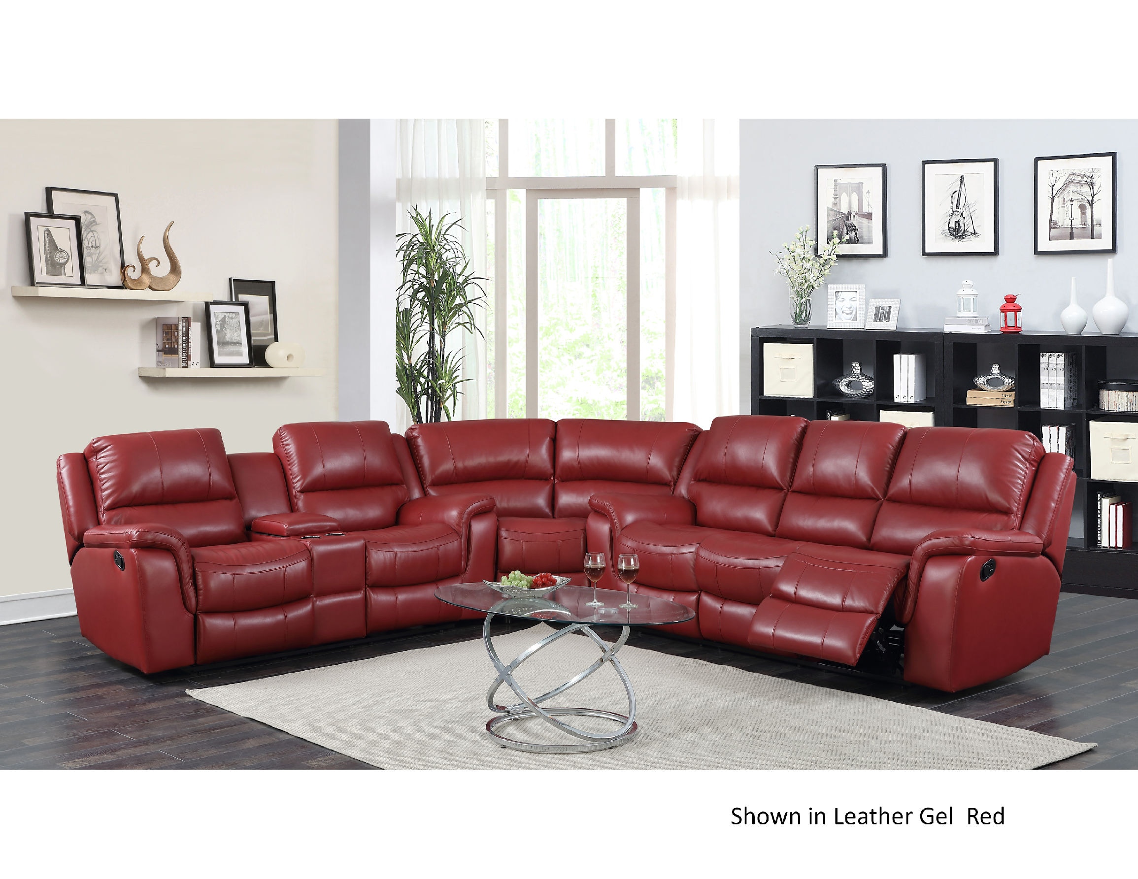 Elements International Living Room Alpine Sectional Alpine Sectional